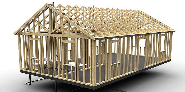 Edifici in legno con sistema a Telaio Strutturale
